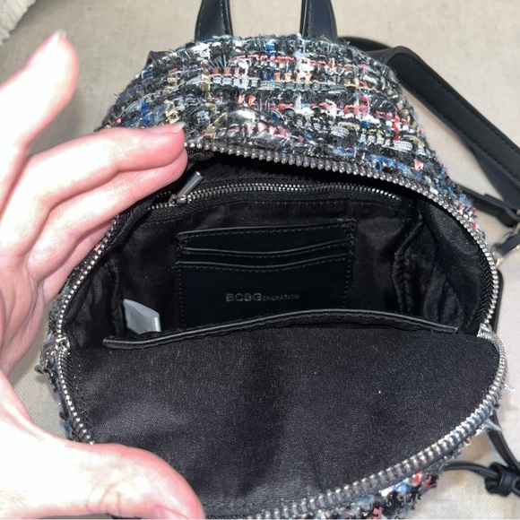 BCBGeneration Mini Tweed Backpack - Picture 3 of 3